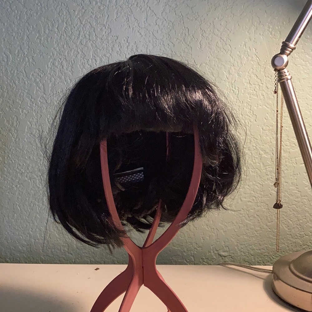 short bob bangs style wig flapper 1920s